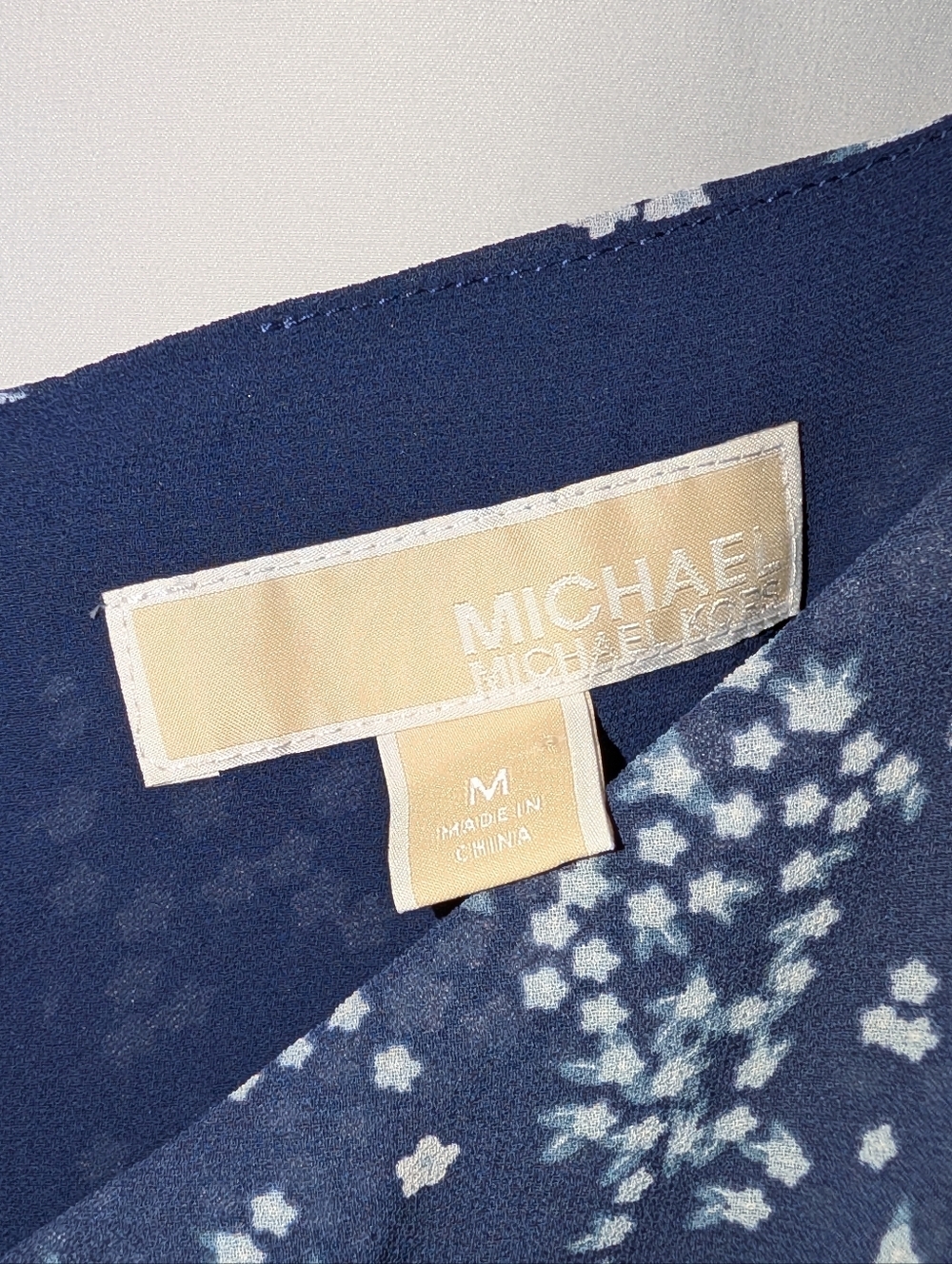 MICHAEL Michael Kors Navy and White Floral Jumpsuit - Picture 4 of 7